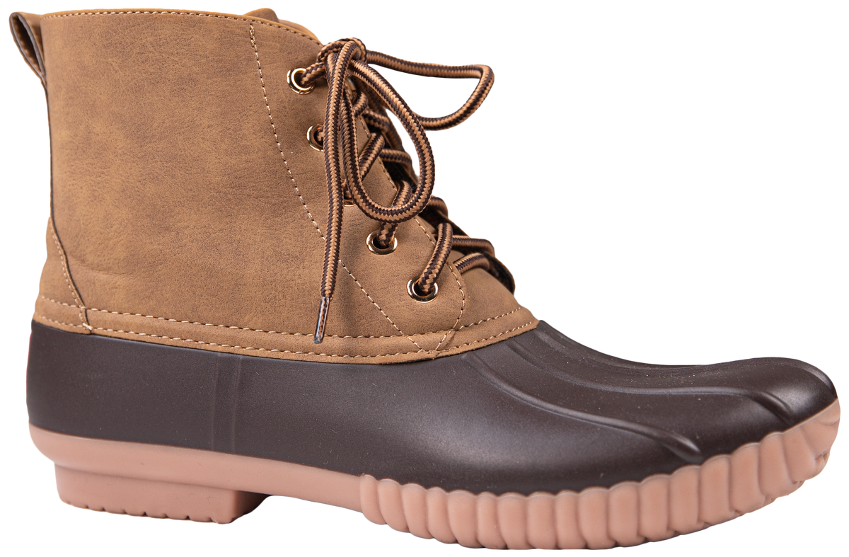 brown duck boots