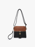 Jen & Co Crossbody Tara- black/brown