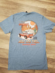 Heathered Indigo Pocket Tee - Wild West Welcome