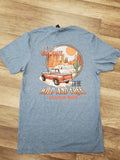 Heathered Indigo Pocket Tee - Wild West Welcome