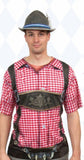 FAUX SHIRT/RED LEDERHOSEN