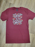 Joy To The World - Maroon Tee