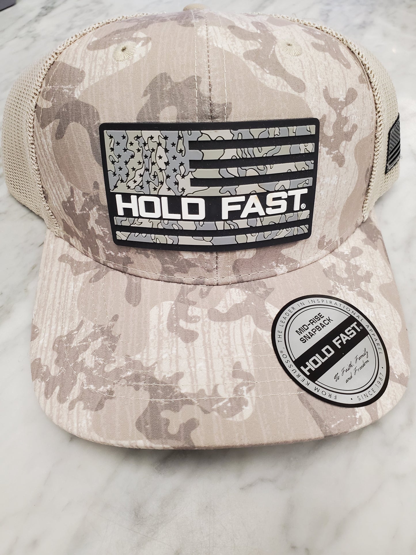 Hold Fast Light Grey Dessert Camo cap