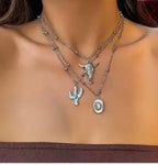 Western Style 3-piece layered necklace