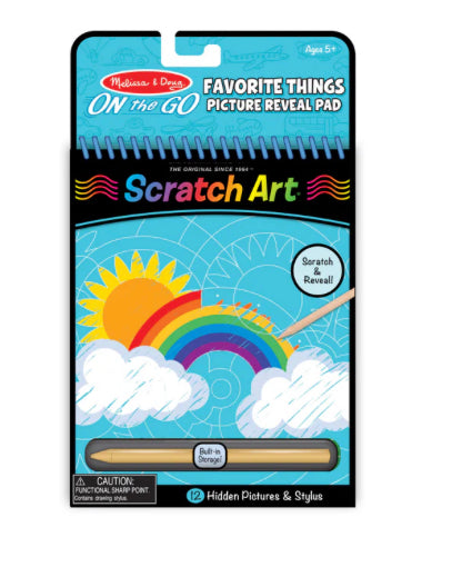 On the Go Scratch Art: Hidden Picture Pad-Favorite Things