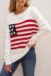 American Flag Cable Sweater