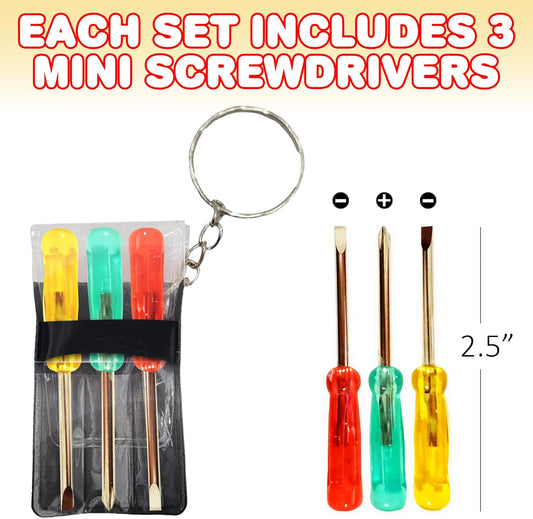 Mini Screwdriver Keychain Set