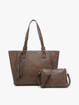 Jen & Co Purse Lisa - dark chocolate