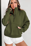 Green Fleece Lined Quarter Zip