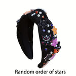 Vintage Halloween Headbands - Fabric Hairbands with Sequins, Rhinestones