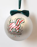 PUPPIE LOVE - CANDY CANE PUP ORNAMENT