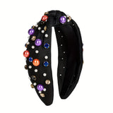 Asstd Halloween Jewel & Imitation Pearl Embellished Headbands