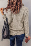 Khaki Quarter Zip Sweatshirt