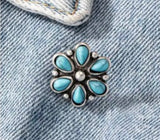 Western Style Turquoise Pin