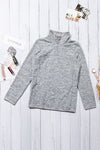 Gray Quarter Zip Sweatshirt