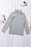 Gray Quarter Zip Sweatshirt