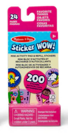 Sticker WOW! Mini Activity Pad with Refill Stickers-Favorite Things