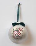 PUPPIE LOVE - CANDY CANE PUP ORNAMENT