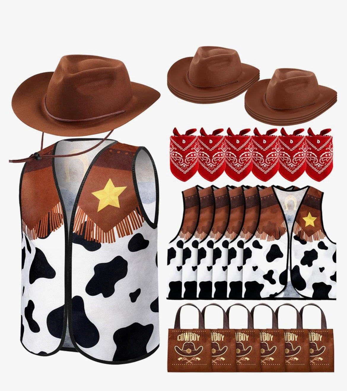 Kids Cowboy Vest Set