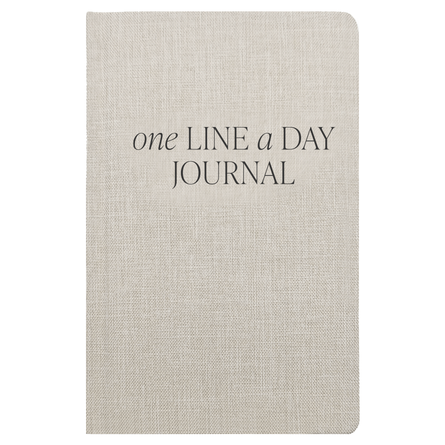 Tan One Line A Day Memory Journal