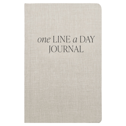 Tan One Line A Day Memory Journal