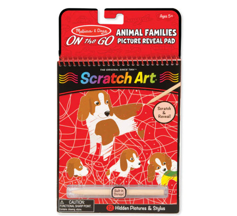 On the Go Scratch Art: Animal Families