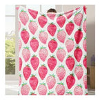 Strawberry Print Blanket