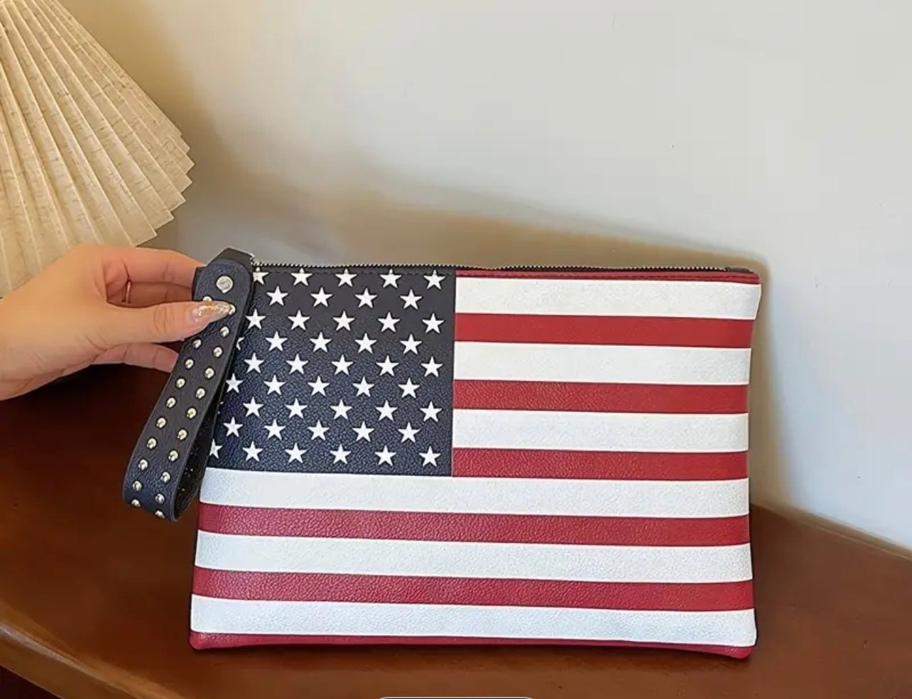 American Flag Clutch