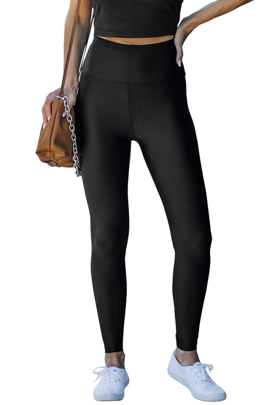 Black High Rise Tight Leggings