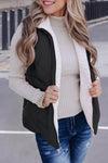 Reversible Fleece Lined Quilted Vest Coat