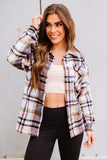 Pink Plaid Shacket