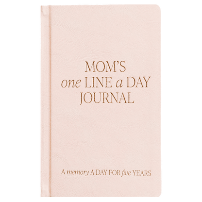 Mom's One Line A Day Leather Journal