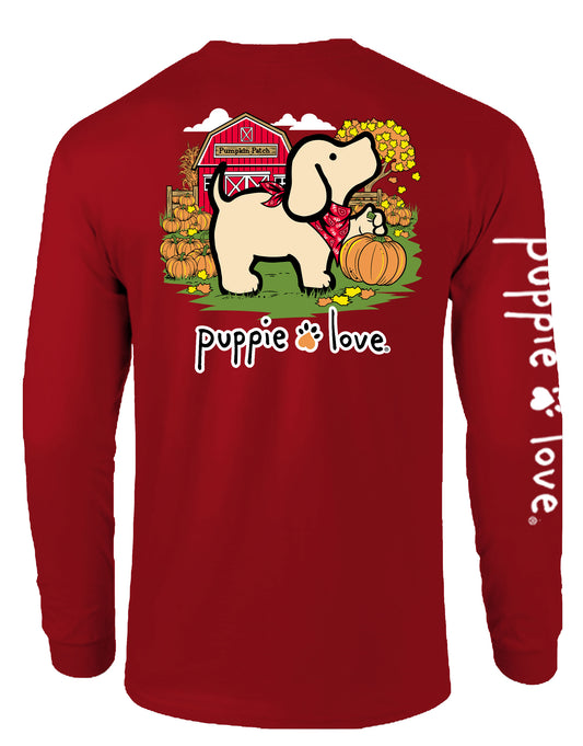 SPL1808-PUPPIE LOVE - PUMPKIN FARM PUP, ADULT LS