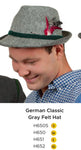 Gray Felt/Bavarian  Hat