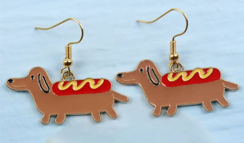 Dachshund Dangle Earrings