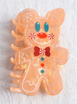 Gingerbread Mouse Christmas Claw Clip