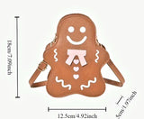 Gingerbread Man Shaped Crossbody Purse