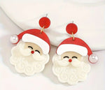 Acrylic Santa Claus Earrings