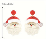 Acrylic Santa Claus Earrings