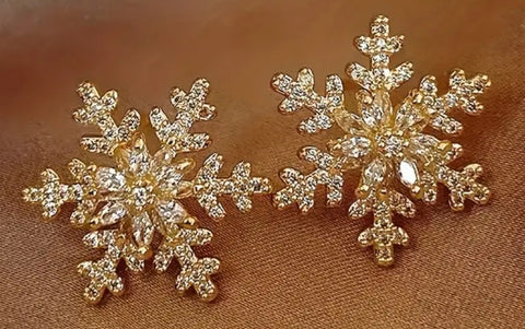 Snowflake Rhinestone Earrings