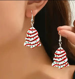 Christmas Snack Cake Dangle Earrings