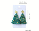 Star Christmas Tree Earrings