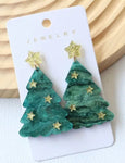 Star Christmas Tree Earrings