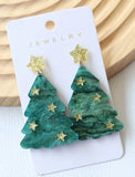 Star Christmas Tree Earrings