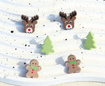 Asstd Clay Christmas Stud Earrings