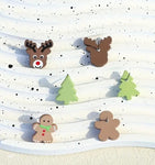 Asstd Clay Christmas Stud Earrings