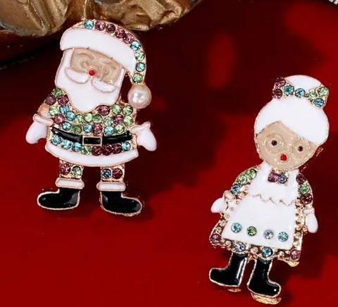 Santa & Mrs Clause Earrings