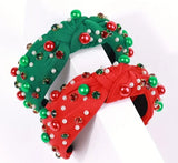 Holiday Pearl & Rhinestone Headband