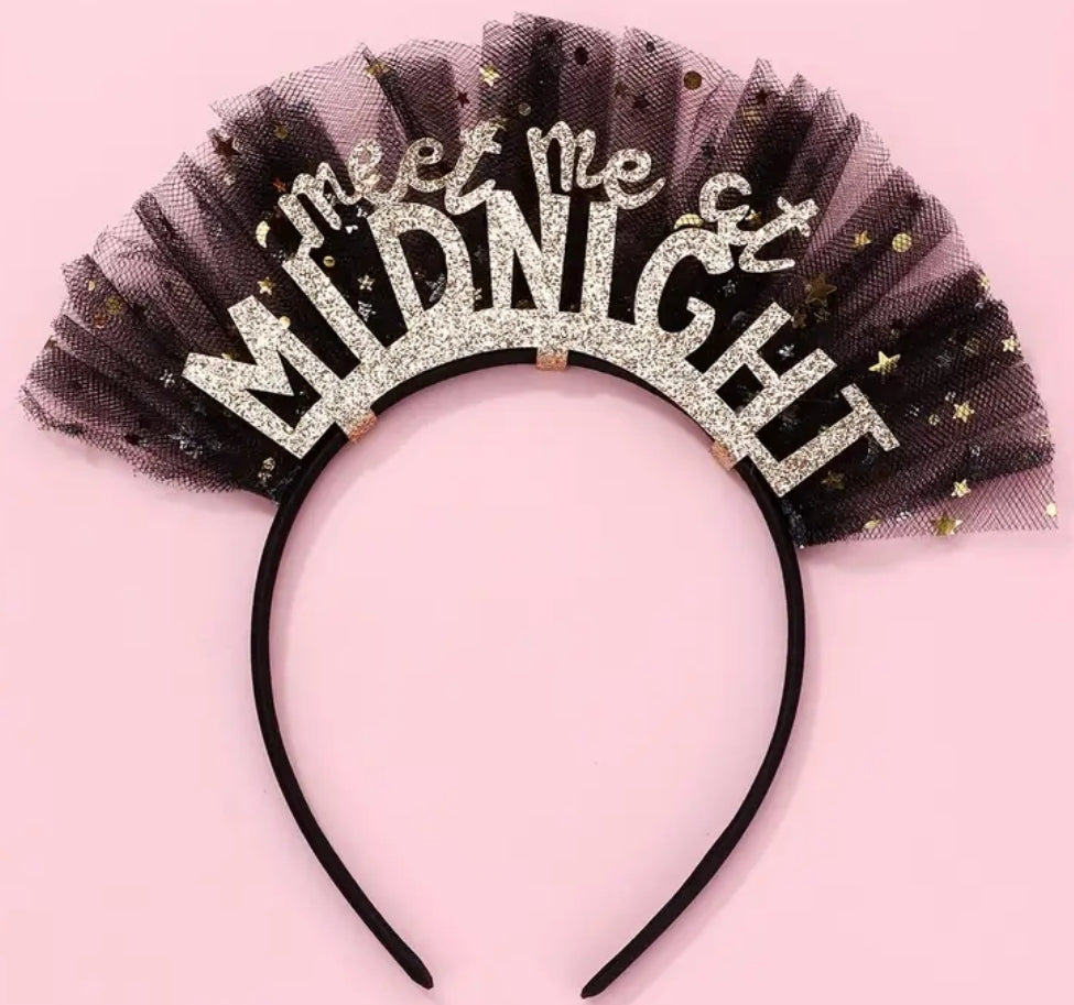 Meet Me At Midnight Glitter Headband