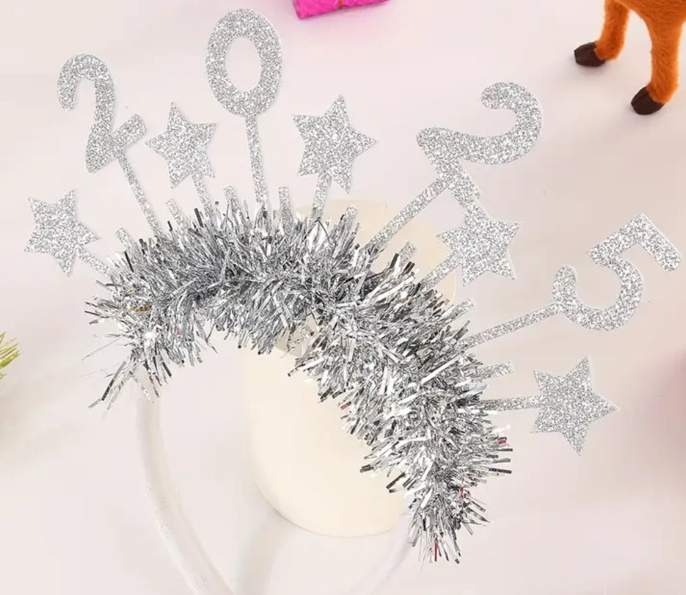 2025 Glitter Sparkle NYE Headband